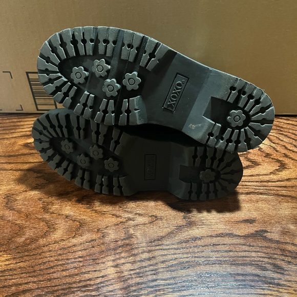 XOXO Womens Hailee Ankle Boot Combat Black 7 XO222590 - Picture 6 of 8